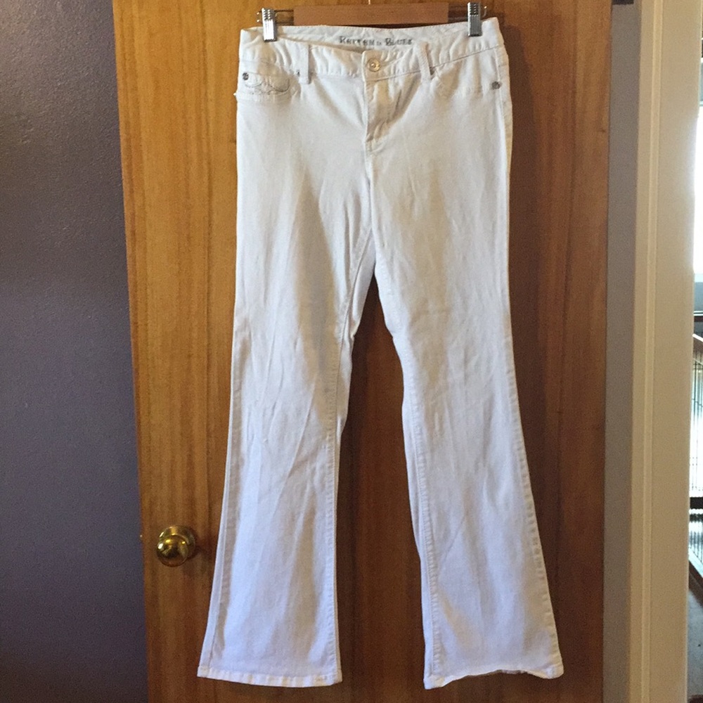 Rhythm in Blues white boot cut jeans